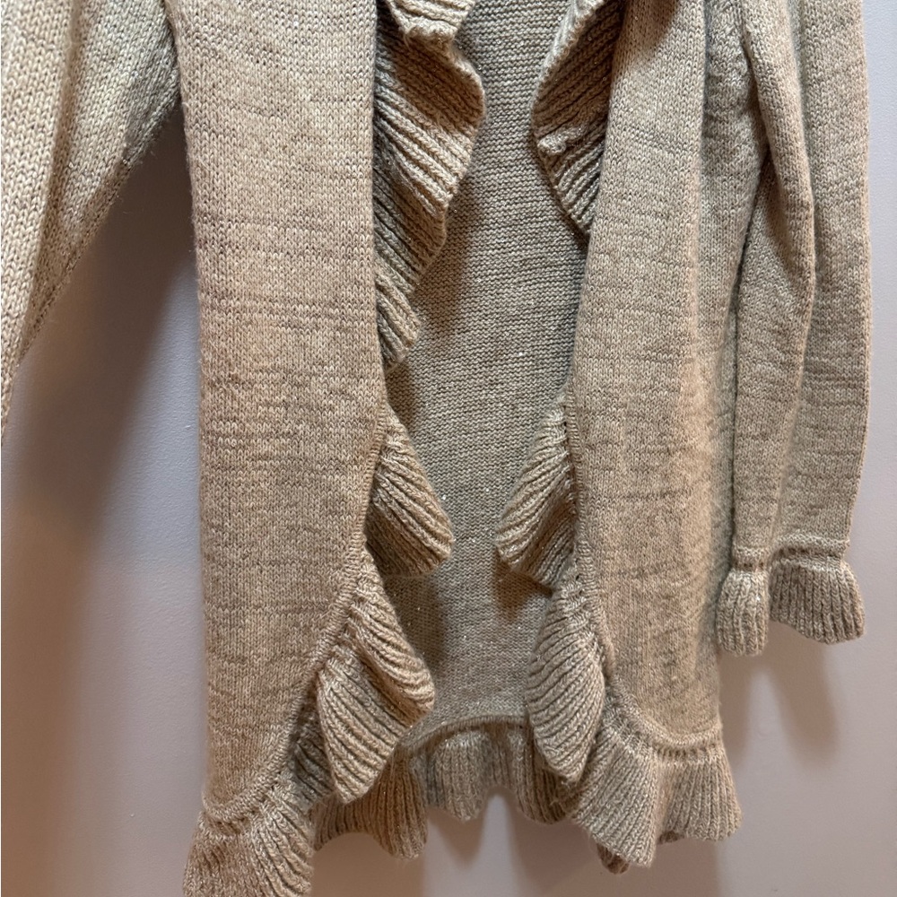 Sparkly Gold/Tan INC Cardigan - Picture 3 of 7